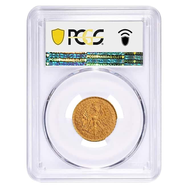 1925 Poland 20 Zlotych Boleslaw I Gold Coin PCGS MS 64