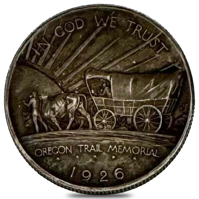 1926-S Oregon Trail Half Dollar 90% Silver Commem Avg Circ