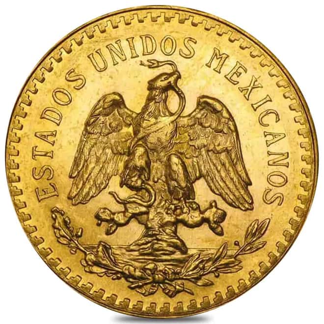 1927 Mexico 50 Pesos Gold Coin AU/BU
