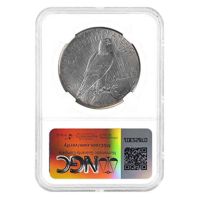 1927 Peace Silver Dollar $1 NGC MS 61