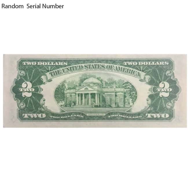 1928 $2 Bill Legal Tender Currency Star Note Red Seal AU/CU