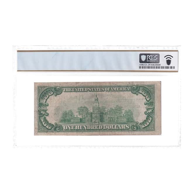1929 $100 Federal Reserve Currency Note Minneapolis PCGS VF 25