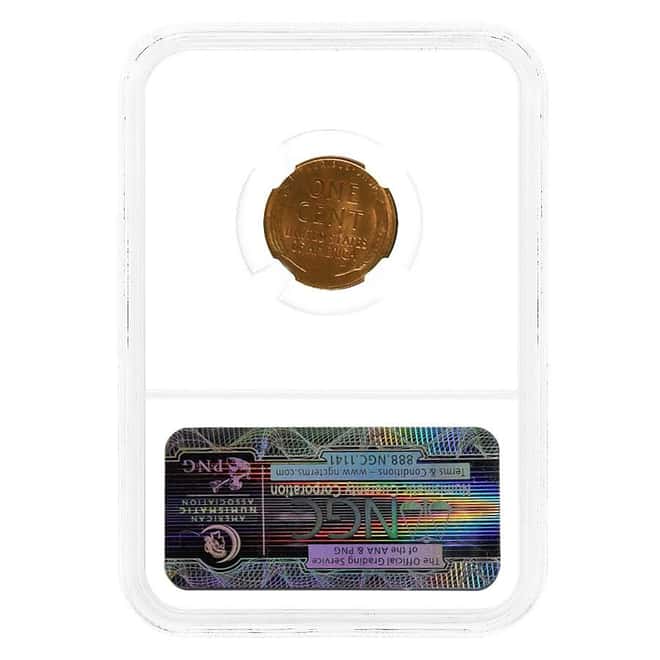 1931-D Lincoln Wheat Penny 1 Cent NGC MS 65 RB