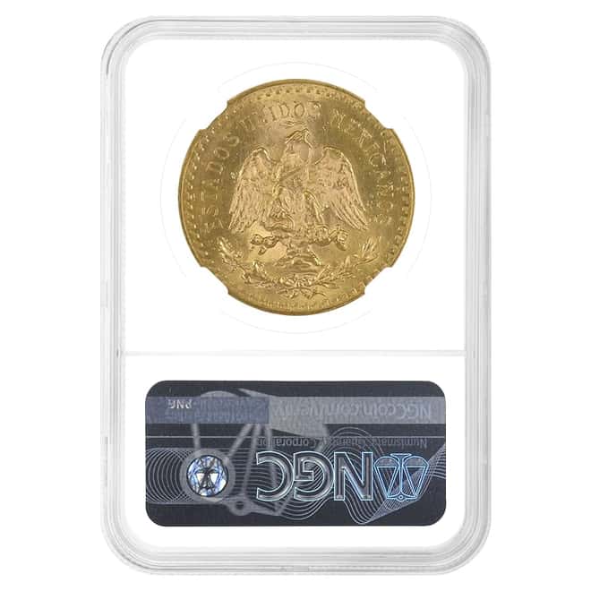 1931 Mexico 50 Pesos Gold Coin NGC MS 61
