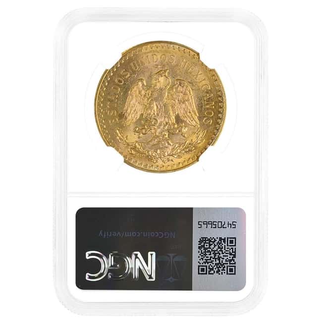 1931 Mexico 50 Pesos Gold Coin NGC MS 62