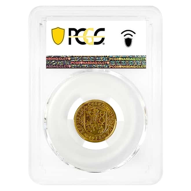 1932 Czechoslovakia 1 Dukat Gold Coin PCGS MS 63