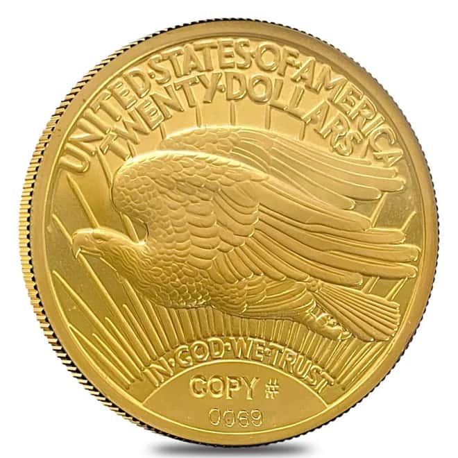 1933 1.5 oz Proof Gold Saint Gaudens Double Eagle .9999 Fine w/COA