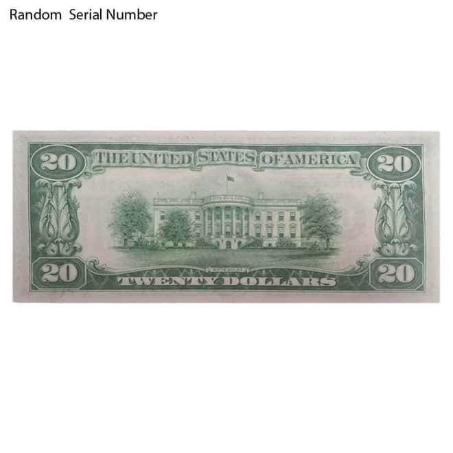 1934 $20 Federal Reserve Note United States AU/CU