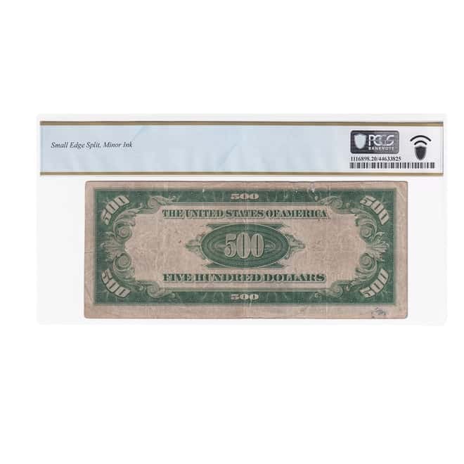1934 $500 Federal Reserve Currency Note Chicago PCGS VF 20