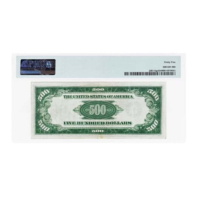 1934 $500 Federal Reserve Currency Note Minneapolis PMG VF 35