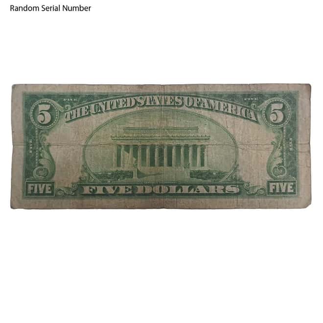 1934 $5 Silver Certificate Currency Note Cull (US Mint)