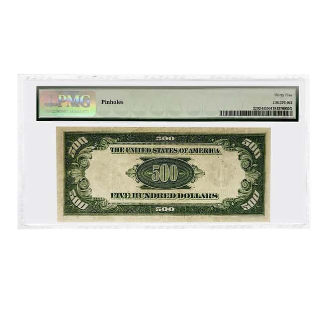 1934 A $500 Federal Reserve Currency Note St. Louis PMG VF 35 (Pinholes)
