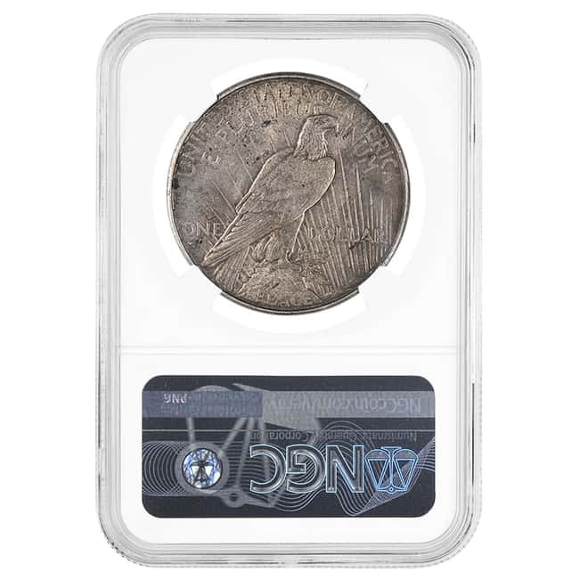 1934 D Peace Silver Dollar $1 NGC AU 55