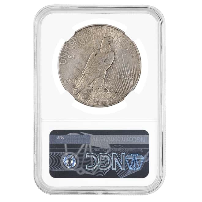 1934 Peace Silver Dollar $1 NGC AU 53