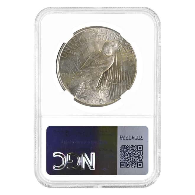 1934 Peace Silver Dollar $1 NGC MS 61