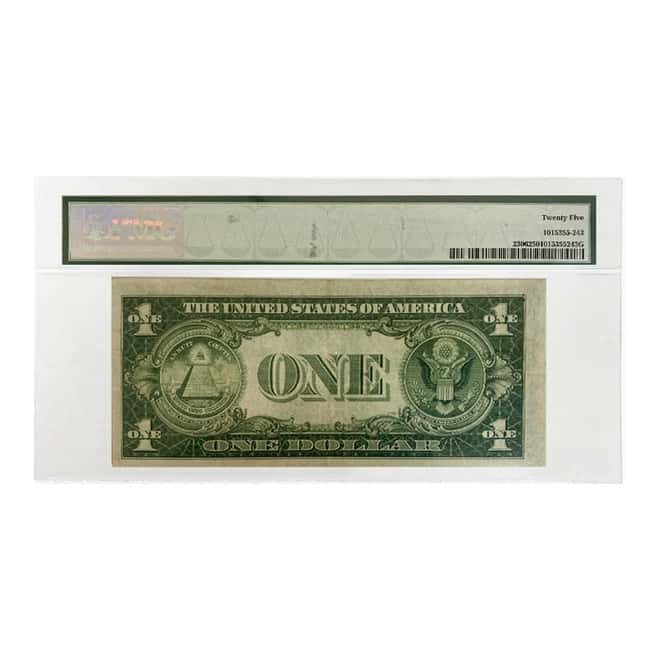 1935 A $1 North Africa WWII Emergency Issue Currency Note PMG VF 25