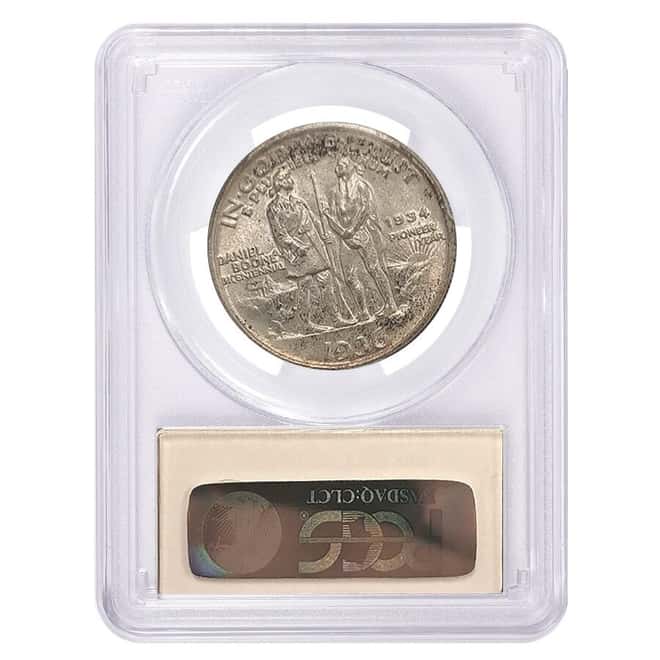 1936 Boone Half Dollar 90% Silver Commem PCGS MS 65