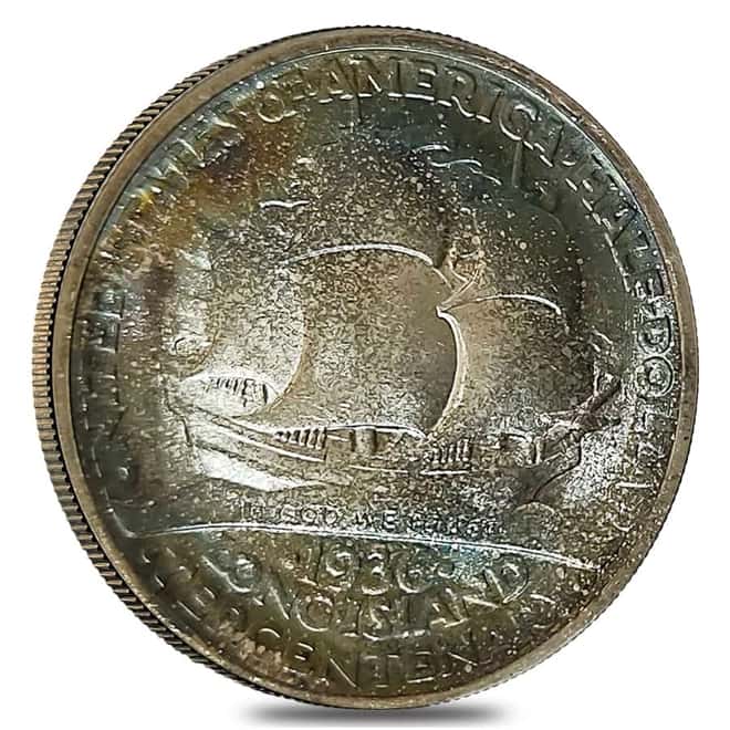1936 Long Island Half Dollar 90% Silver Commem BU