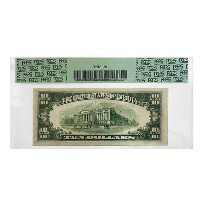 1950 A $10 Federal Reserve Currency Star Note Fr 2011-A* PCGS VF 30