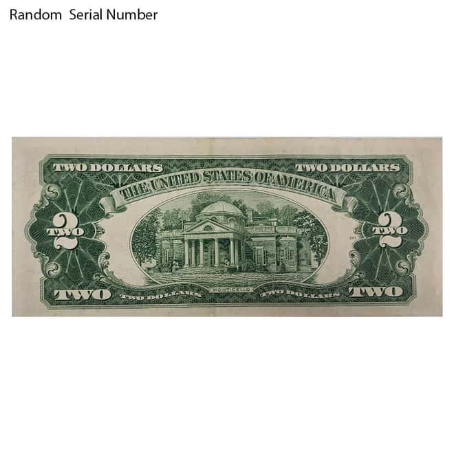 1953 $2 Bill Legal Tender Currency Star Note Red Seal AU/CU