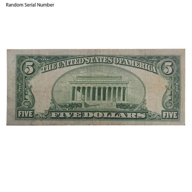 1953 $5 Bill Legal Tender Currency Note Red Seal Avg Circ