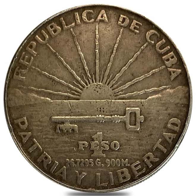 1953 Silver 1 Peso Jose Marti 100th Anniv Circulated ASW 0.7734 oz