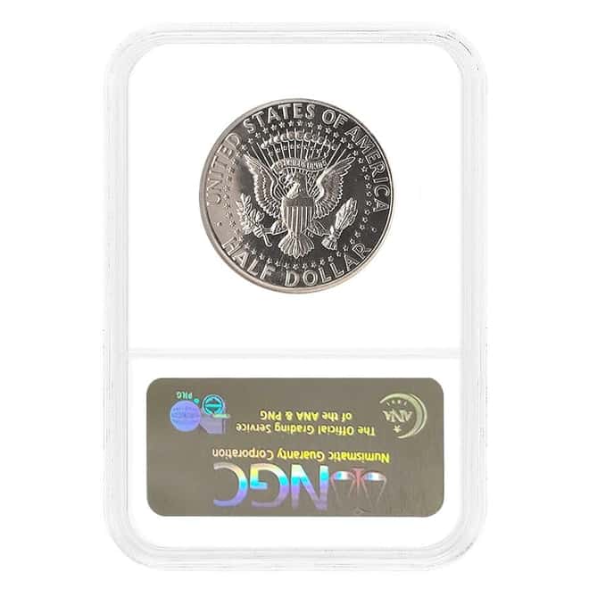 1964 Proof Kennedy Silver Half Dollar 50C Accent Hair NGC PF 67 Cameo