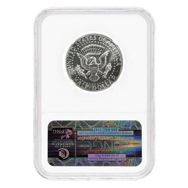 1966 Kennedy Silver Half Dollar 50C SMS NGC MS 67