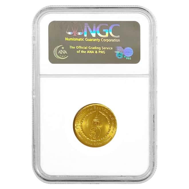 1968 Thailand Gold 300 Baht Queen Sirikit NGC MS 66