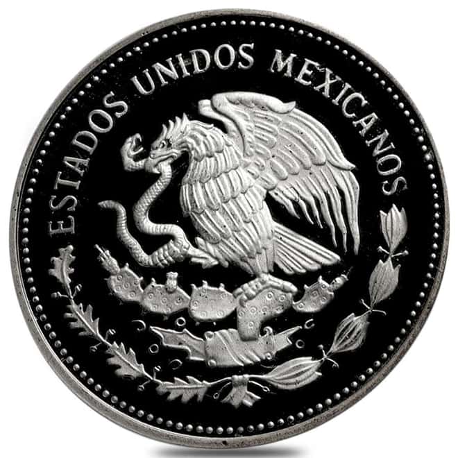 1985 Mexico 1 oz Silver 1986 World Cup Coin .925 Fine (w/Box & COA)