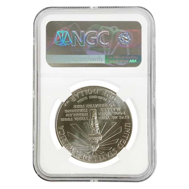 1986 P Statue of Liberty $1 Silver Dollar Commemorative NGC MS 70