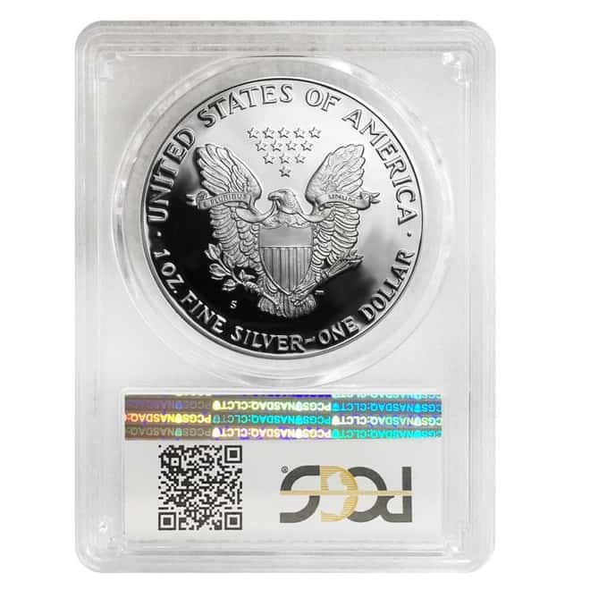 1986-S 1 oz Proof Silver American Eagle PCGS PF 70 DCAM
