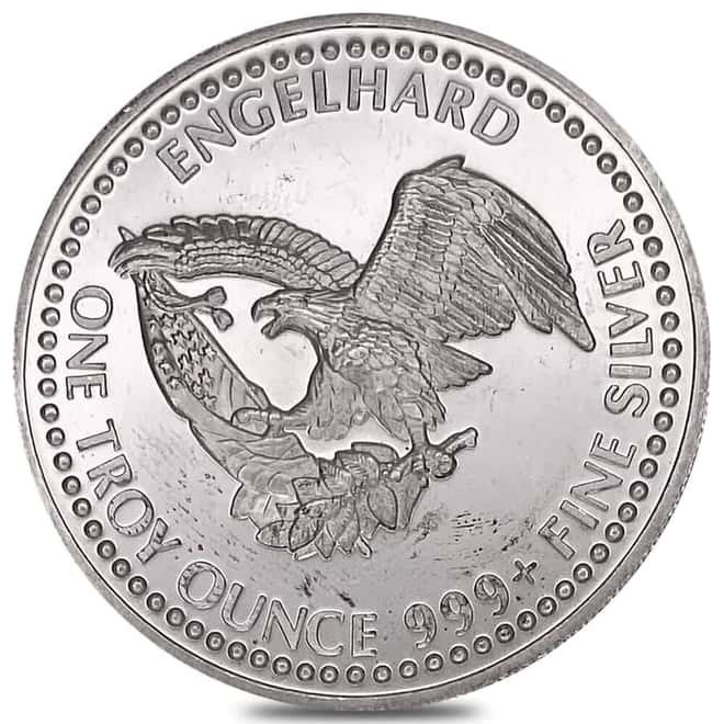 1987 1 oz Engelhard Middle Georgia Expansion Project Silver Round
