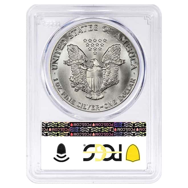 1987 1 oz Silver American Eagle $1 Coin PCGS MS 69