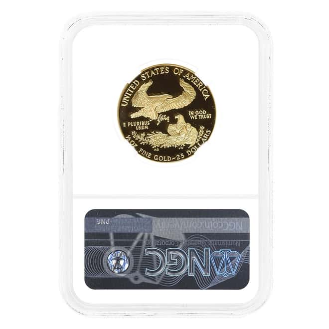 1987-P 1/2 oz Proof Gold Eagle NGC PF 70 UCAM (Everhart Sign)