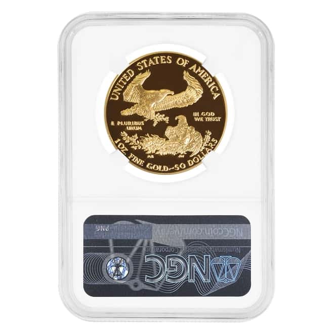 1987 W 1 oz $50 Proof Gold American Eagle NGC PF 70 UCAM