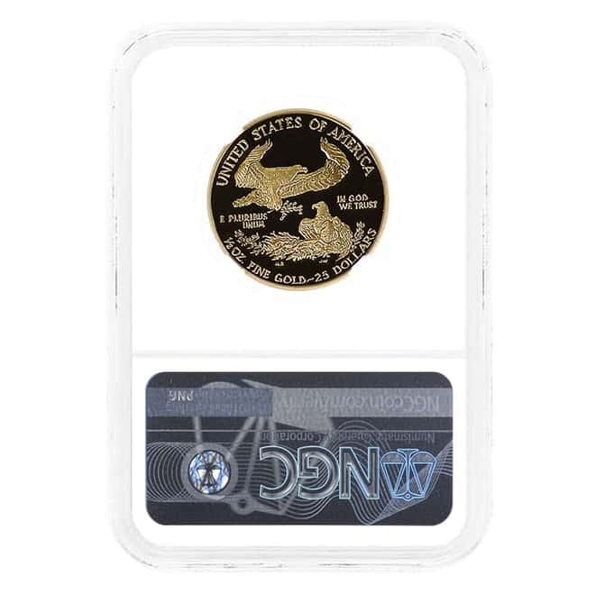 1988-P 1/2 oz $25 Proof Gold American Eagle NGC PF 70 UCAM (Moy)