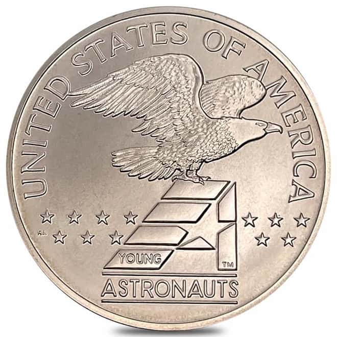 1988-P US Mint 26.7 gram Young Astronauts Silver Medal .900 Fine (w/Box & COA)