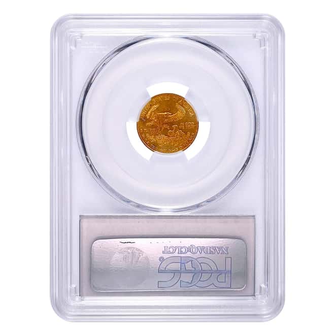 1989 1/10 oz $5 Gold American Eagle PCGS MS 69