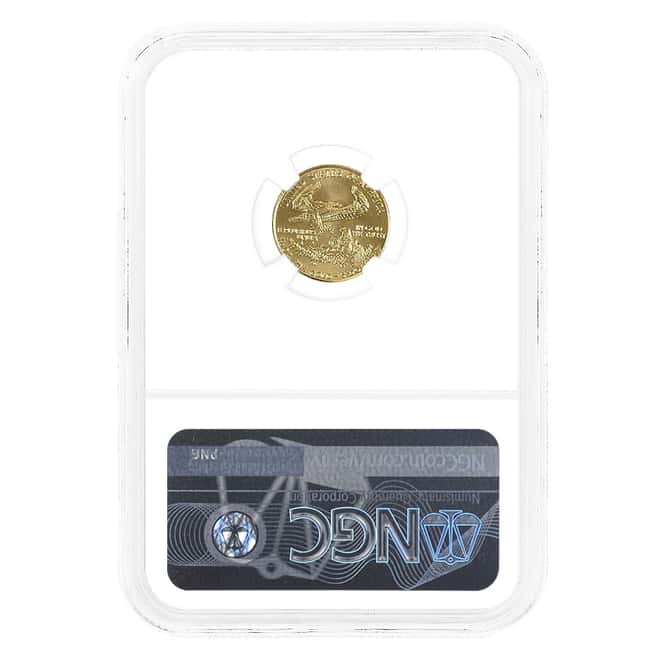 1989 1/10 oz Gold American Eagle NGC MS 70 (Everhart Sign)