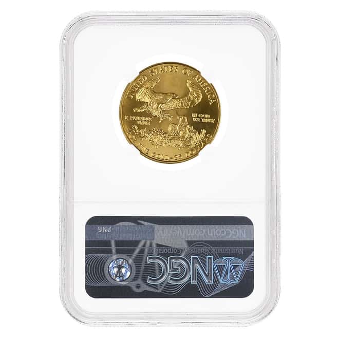 1989 1/2 oz $25 Gold American Eagle NGC MS 70