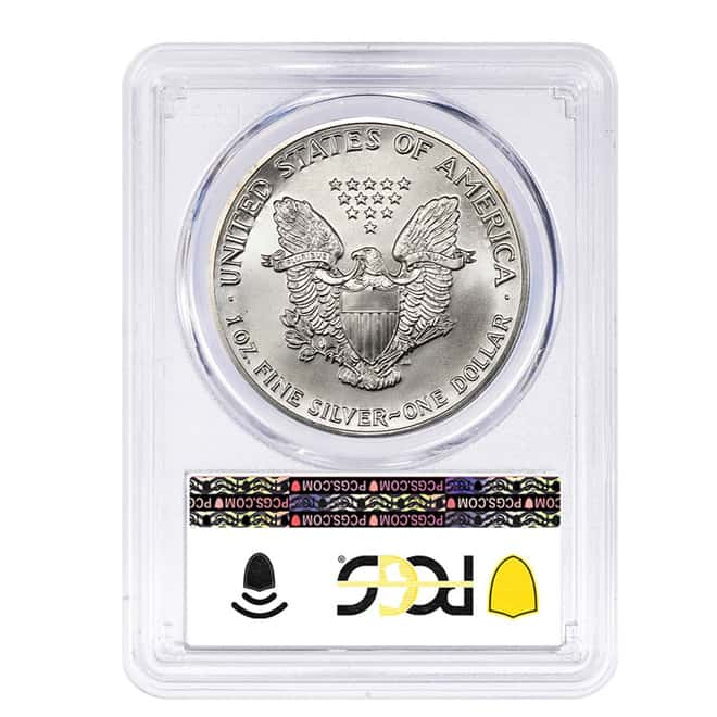 1989 1 oz Silver American Eagle $1 Coin PCGS MS 69