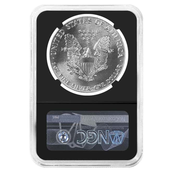 1989 1 oz Silver American Eagle NGC MS 70 (Moy)