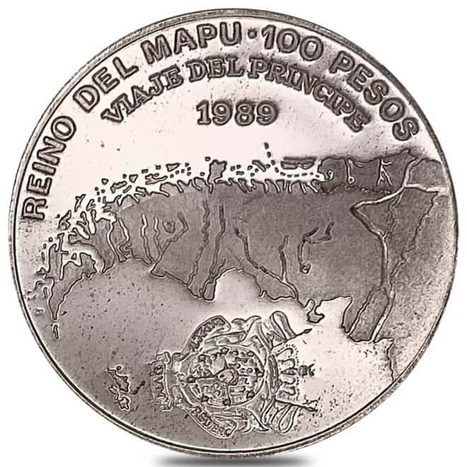 1989 Argentina 2 oz Palladium 100 Pesos Araucania-Patagonia .999 Fine