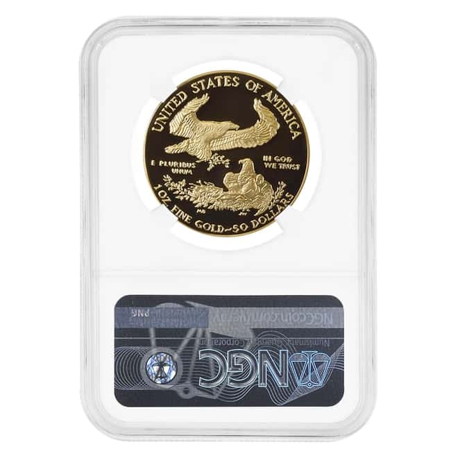 1989 W 1 oz $50 Proof Gold American Eagle NGC PF 70 UCAM