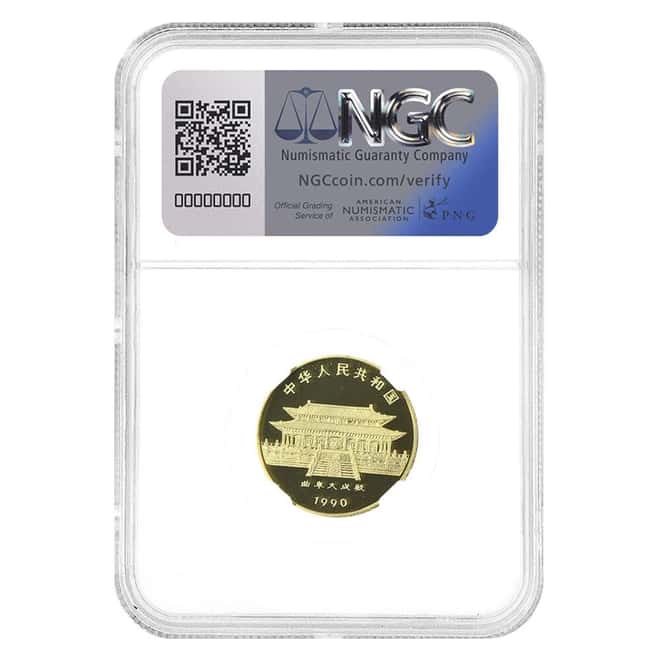 1990 Chinese Lunar Horse 150 Yuan Gold Coin NGC PF 69 UCAM