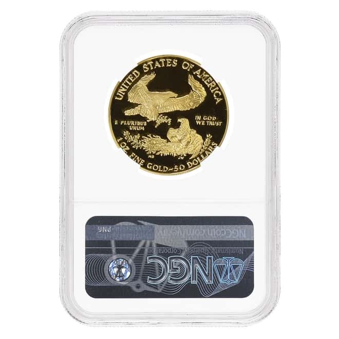 1990 W 1 oz $50 Proof Gold American Eagle NGC PF 70 UCAM