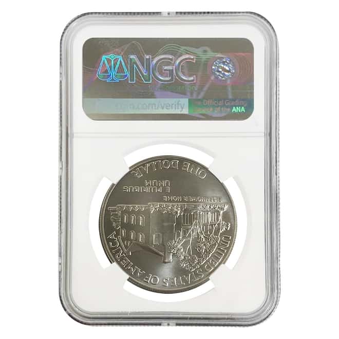 1990 W Eisenhower Centennial $1 Silver Dollar Commemorative NGC MS 70