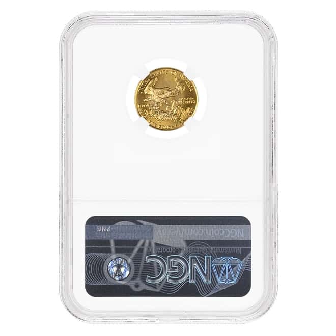 1991 1/10 oz Gold American Eagle NGC MS 69
