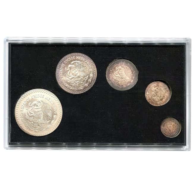 1991 1.9 oz Mexican Silver Libertad 5-Coin Set BU